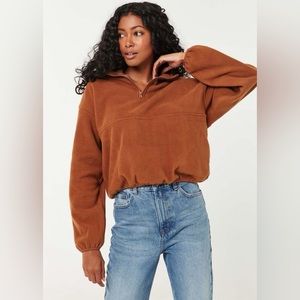 EUC Ardene Women’s Fleece Quarter-Zip Sweater